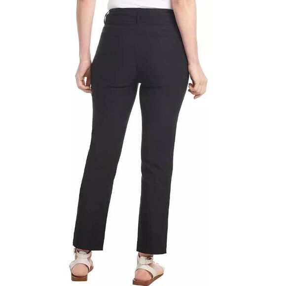 New HILARY RADLEY Black Super Stretch Skinny Leg Pull-On Ankle Pants Size XL - Picture 2 of 6